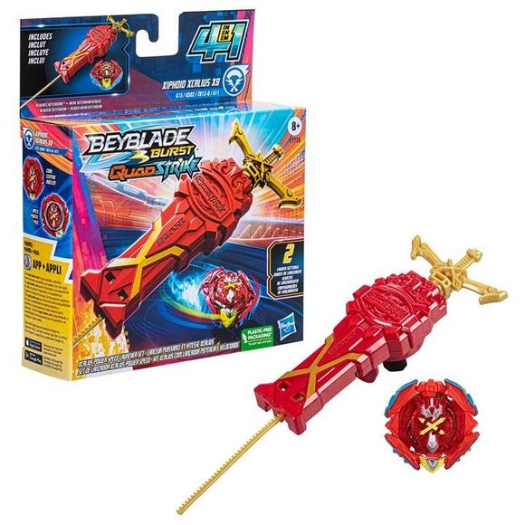 BEYBLADE BURST QUADSTRIKE XCALIUS POWER SPEED LAUNCHER - Picture 2 of 5